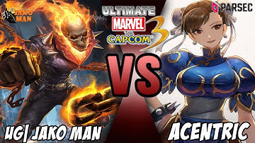 UMVC3 Parsec Casuals - UG| Jako Man VS Acentric (Chun Li/Ryu/Akuma & Chun Li/Morrigan/Phoenix)
