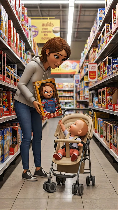 'The Baby Talks to Him... But No One Believes Chucky Is Moving!'#baby #chucky