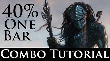 Mortal Kombat X - Combo Tutorial - Predator (40% One Bar) (Hunter)