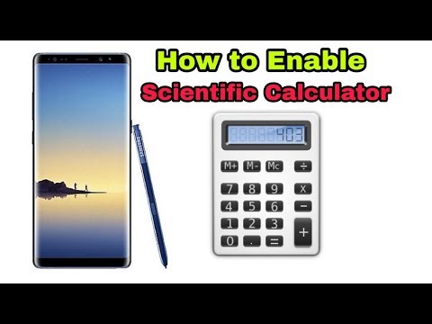Nominal Photo lethal How to Enable Scientific Calculator in Samsung Galaxy Note 8/S8/S8+/S7/S9 -  YouTube