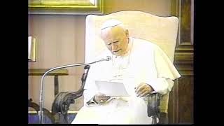 Audiencia privada Rafael Caldera con SS Juan Pablo II 05-05-1995