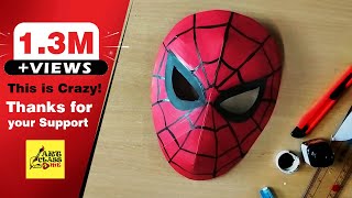 How to Make SPIDERMAN Mask Easy | Mask Making || #spidermanmask