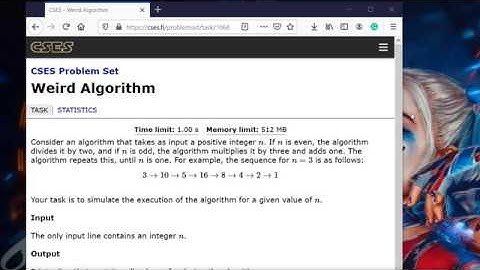 PYTHON Weird Algorithm - CSES Introductory Problems #1