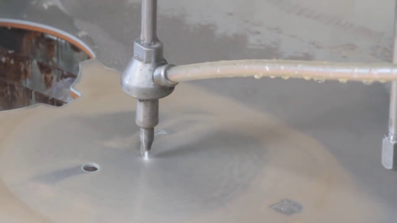 Abrasive jet machining on aluminum material - YouTube