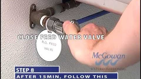 How to Change the Reverse Osmosis Filters and Sanitize