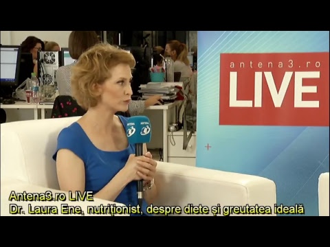 Antena3.ro LIVE cu Maria Coman - Dr. Laura Ene, nutriționist, despre diete și greutatea ideală