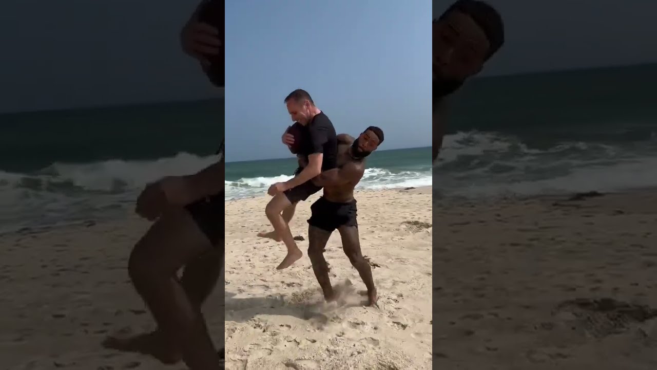 Beach Day With C J Stroud OBJ Michael Rubin And Kevin Hart 