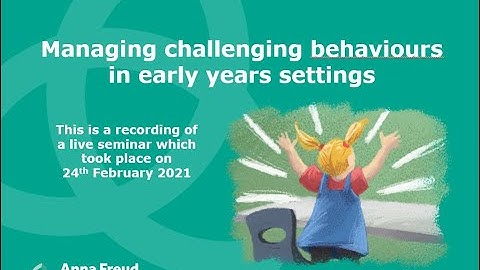 Managing challenging behaviour in early years settings