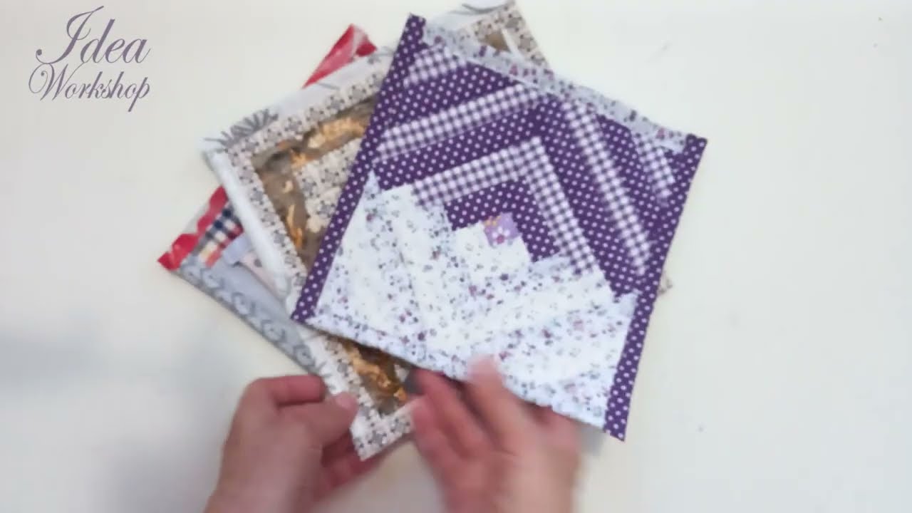 DIY Potholders from Fabric Scraps ✂️ Patchwork / Patchwork DIY potholders
