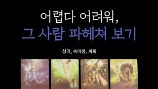 [속마음 타로] 어려운 그 사람 파헤쳐 보기 팩폭주의  성격, 속마음, 계획, 관계흐름