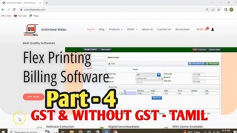 Flex Printing #billingsoftware Full Tutorial (Part-4) #unlimitedwebs #tamil #flexbillingsoftware