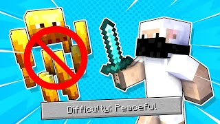 I Beat Minecraft in Peaceful Mode!