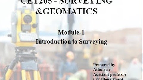 Survey Mod-1(INTRODUCTION)