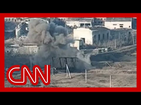 Video shows critical Bakhmut supply bridge destroyed by Russian forces