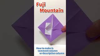 Origami Mt Fujifuji Mountain