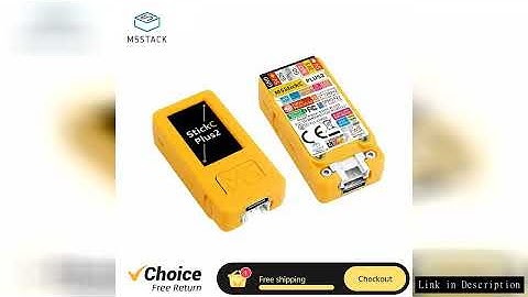 M5Stack StickC PLUS2 ESP32 IoT Development Kit IR BT and WiFi 1.14-inch Screen IoT Automation Contro