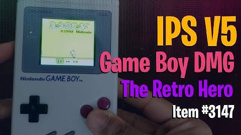 Original Nintendo Game Boy Upgraded IPS LCD Screen Backlit V5 by The Retro Hero