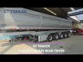 5 Axles U-Shape Dump Semi Trailer Tipper | China Factory Price for U-Shape Rear Tipper