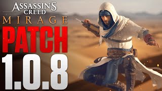 New Update - Patch 1.0.8  for Assassin's Creed Mirage