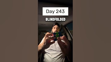 Day 243 of solving the Rubik’s cube blindfolded every single day until I break the National Record.