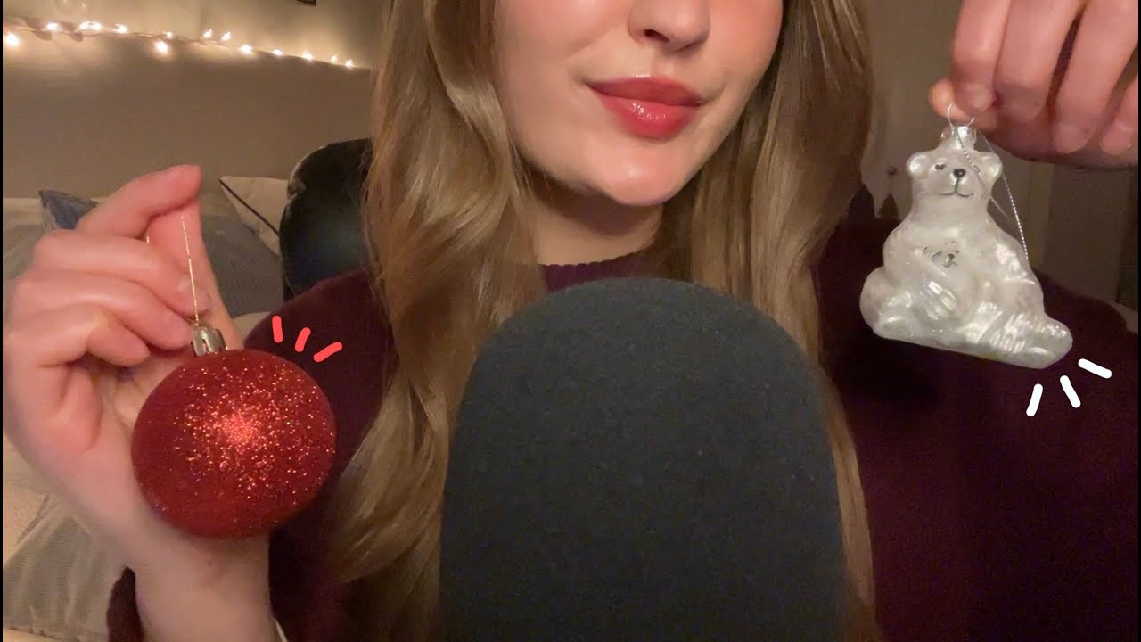 ASMR | Christmas Ornament Tapping & Scratching - YouTube