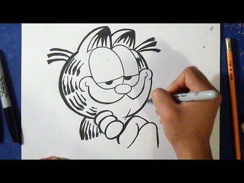 Cómo dibujar al Gato Garfield | How to Draw Garfield cat - YouTube