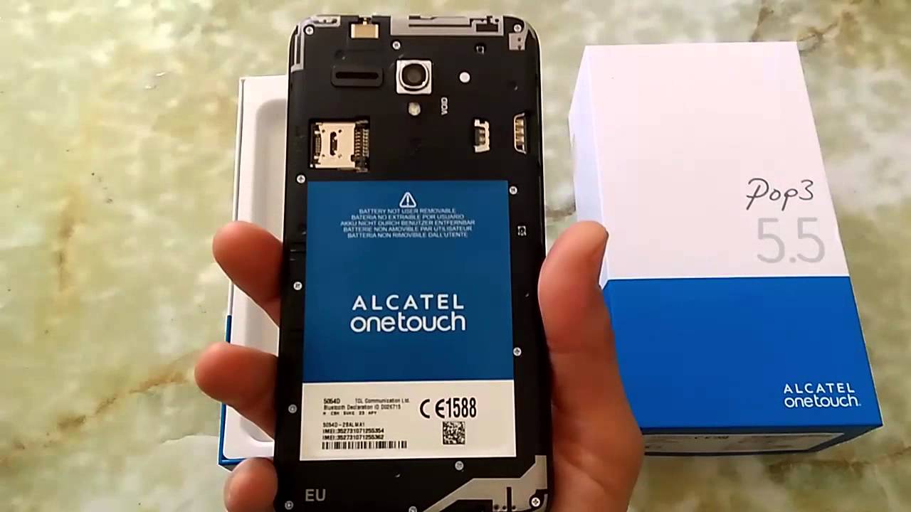 Unboxing Alcatel OneTouch POP 3 (5.5) 5054D - YouTube