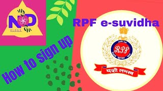 How to sign up and sign in RPF E-suvidha. screenshot 4