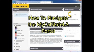 Navigating the MyCalStateLA Portal