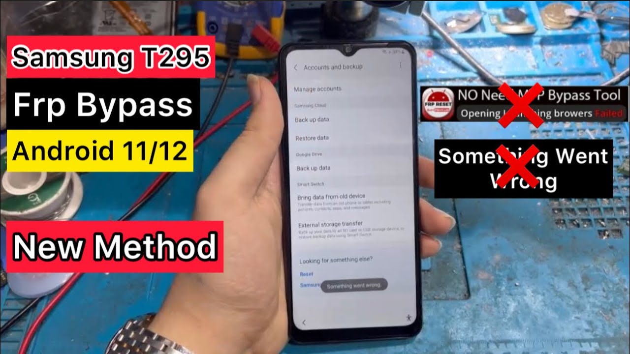 Samsung T295 U4,U5,U6,U7 Android 11 Frp Bypass 2022|Fix Somthing Went
