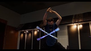 Raw Video of Dalton Sessumes with Two Levi Wands
