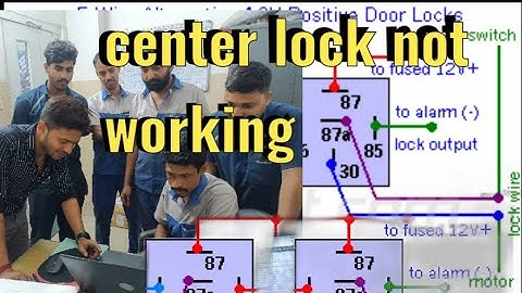 center door lock system not working issue!! step by step checking process 👍