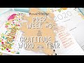 2020 PowerSheets Week #3 of Prep Pages | Gratitude and Word of the Year