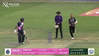 Joshie tons up 💯 | Worcestershire vs Middlesex   Metro Bank One Day Cup 2026