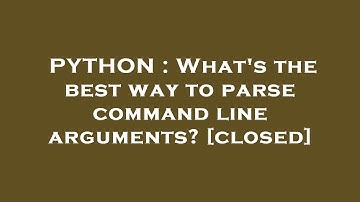 PYTHON : What