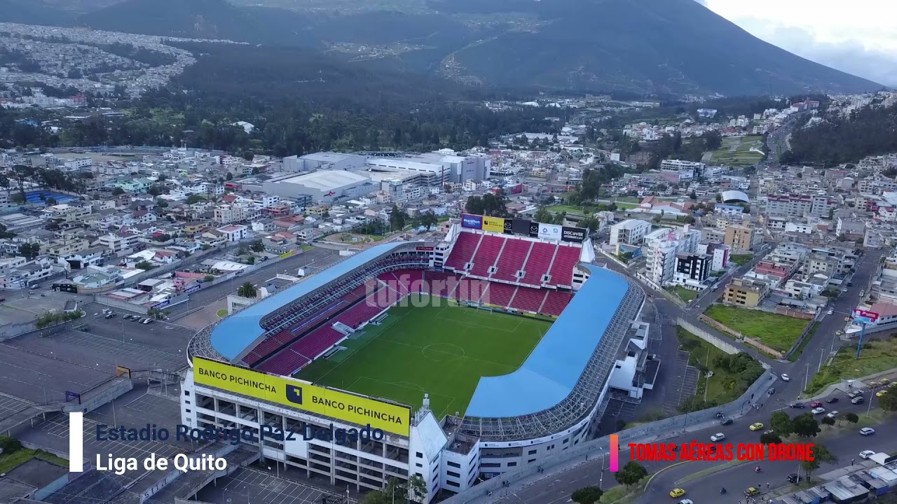 Tomas aéreas del Estadio Rodrigo Paz Delgado, el estadio de Liga de