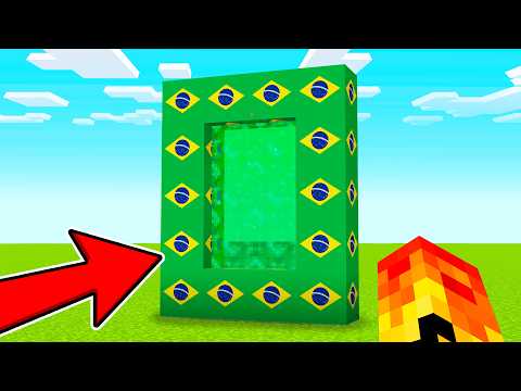 Fui para o BRASIL no MINECRAFT