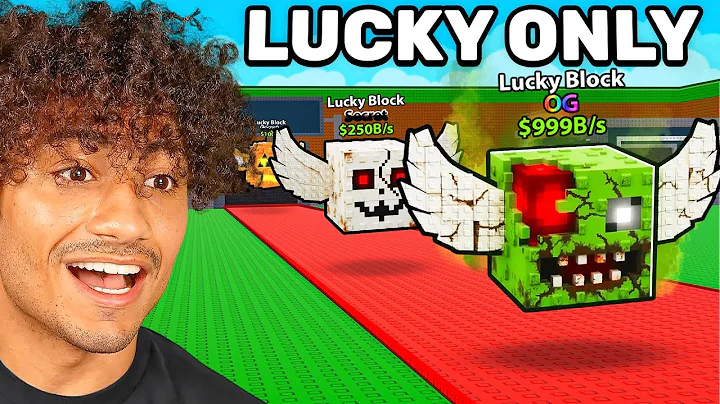 $0 to $1 TRILLION With LUCKY BLOCKS ONLY In Steal A Brainrot..