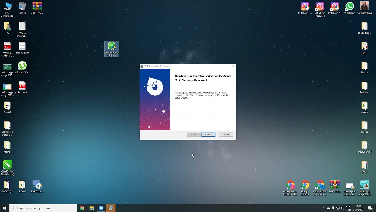 como instalar o programa Zap turbo max