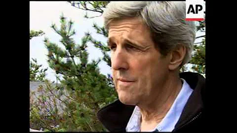 Blair Speaks To AP Following A Two-Hour Lunch With Sen. John Kerry (B)