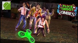 Flick n' Shoot Zombies Halloween Game - Android Gameplay HD screenshot 1