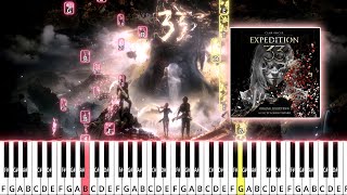 Lumière - Clair Obscur Expedition 33 - Notessheetmidi - Easy Piano Tutorial
