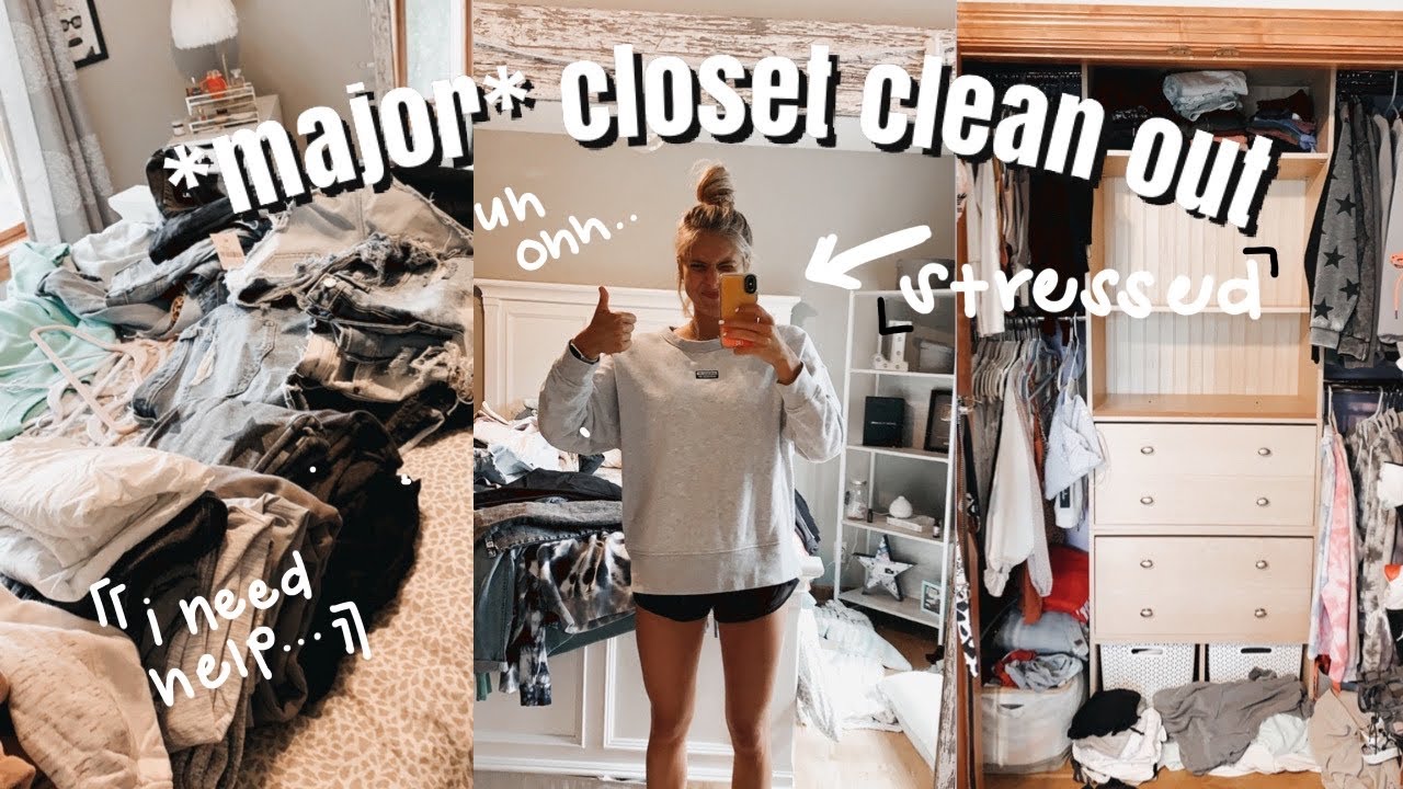 VLOG: getting my life together & HUGE closet clean out! - YouTube
