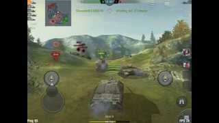 World of Tanks Blitz JagdPanther on Rockfield Map gameplay