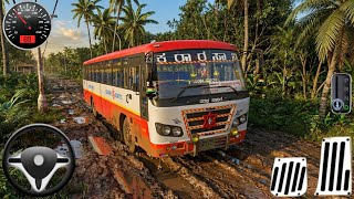 Ashok Leyland KSRTC Bus 🚌 Extreme Mud Offroad Driving Challenge | BUSSID Gameplay  screenshot 1