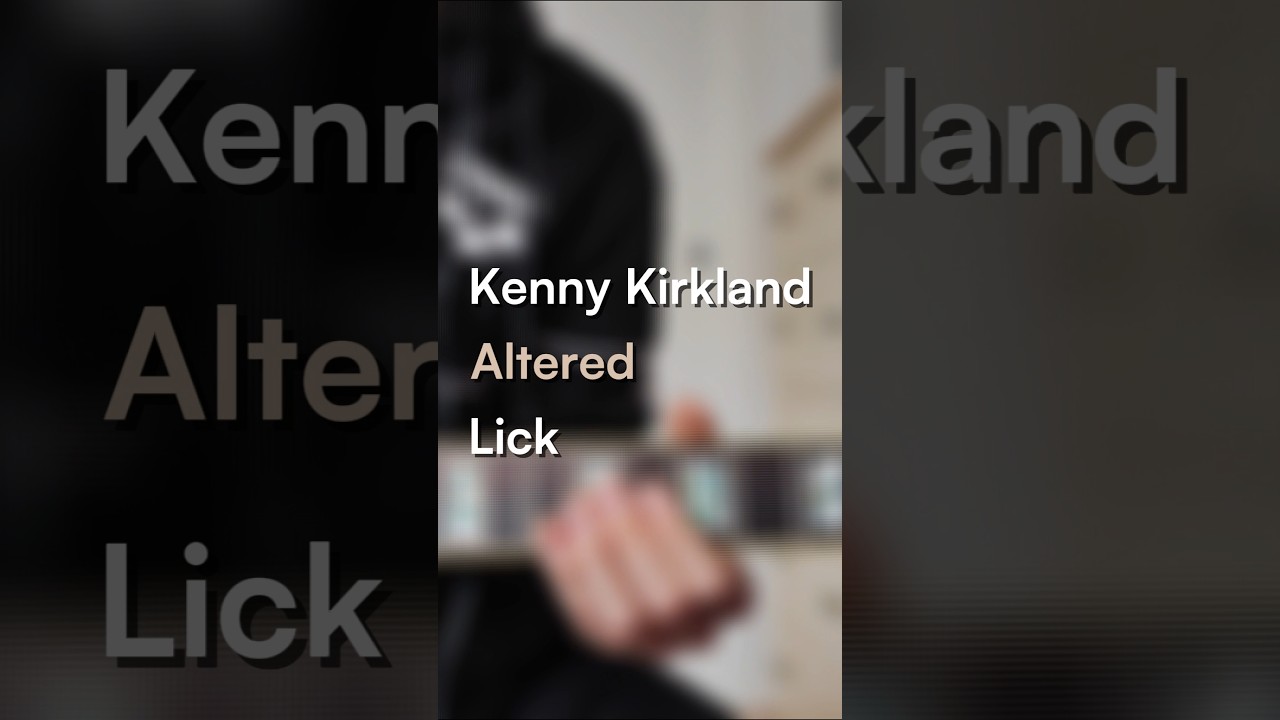 KENNY KIRKLAND's LICK on "La Belle Dame Sans Regret" 