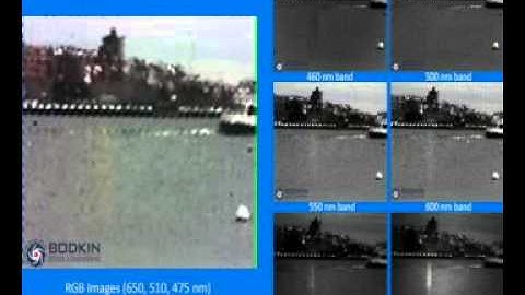 Hyperspectral Video of a Boat