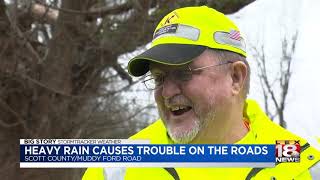 Heavy Rain Causes Trouble On The Roads