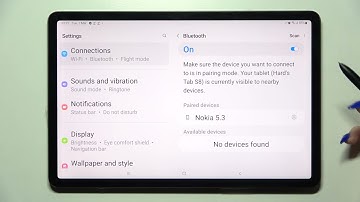 Samsung Galaxy Tab S8 - How To Connect Bluetooth Device