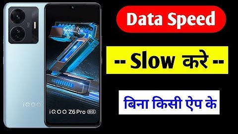 iqoo z6 pro 5g net Speed setting | iqoo z6 pro me net speed show kaise kare | data usage setting